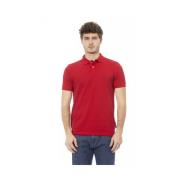 Broderet Rød Polo Shirt