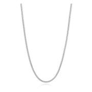 Mens Silver Cuban Link Chain in 2mm