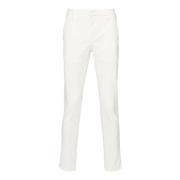 Hvide Slim Fit Corduroy Bukser