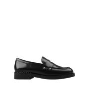 Sorte Studs Loafers Gummisål