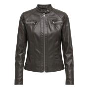 Faux Leather Biker Jacket