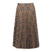 Vintage Check Wool Skirt