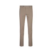 Slim Fit Beige Bomuld Bukser