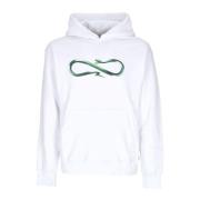 Logo Steel White Hoodie Langærmet