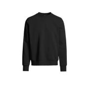 Sort Fleece Sweater med Logo