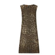 Leopard Print Shift Kjole