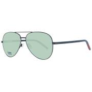 Sort Unisex Aviator Solbriller