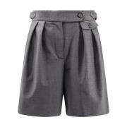 Uld Bermuda Shorts med Pinces