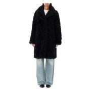 Sort Eco Shearling Jakke AW24