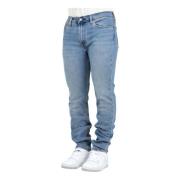 Slim Fit Denim Jeans Efterår Vinter