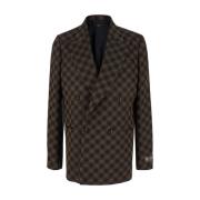 Brun Quad Blazer Jakke