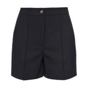 Sort Uldblandings Shorts