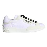 Hvide Portofino Logo Lavtop Sneakers