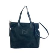 Pre-owned Stof fendi-tasker