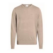 Beige Sweater Moderne Uld