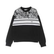 Abstrakt Zebra Letvægts Crewneck Sweatshirt