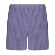 Plisserede shorts