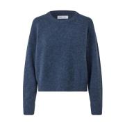 Alpaka Uld Oversized Rund Hals Sweater