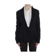 Elegant Sort Stretch Blazer Jakke