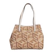 Chic Beige Konvertibel Skuldertaske