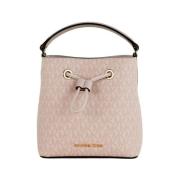 Mørk pudderblush spand crossbody håndtaske