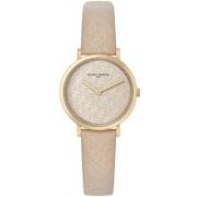 Beige Kvinders Quartz Analog Ur