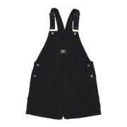 Sort Shortall Overalls med Justerbare Stropper