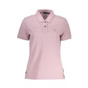 Stilfuld Pink Polo med Kontrastdetaljer