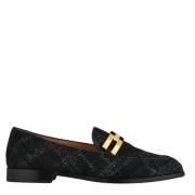 Italiensk Bouckle' Slip-On Læder Loafers