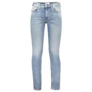 Blå Bomuld Slim Taper Jeans