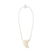 Ivory og Guld Collier Halskæde