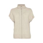 Vintage Binta Strikvest - Beige