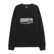 Sort Grafisk Sweatshirt AW24