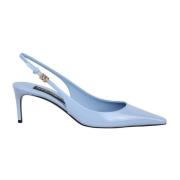 Patent Slingback Pumps med høj hæl