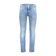 Slim Fit Bomuld Vaskede Jeans 5 Lommer