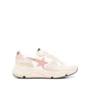 Hvide Ruskind Stjerne Patch Sneakers