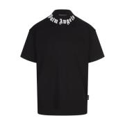 Sort Bomuld Logo T-shirt