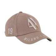 Beige Baseballcap med Skygge