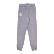 Yankees Fleece Jogger Sweatpants Heather Grey/White