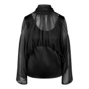 Satin og Organza Top