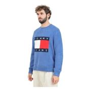 Lysblå Crew Neck Sweater