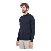 Blå Crew Neck Sweater