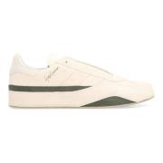 Suede Low-Top Sneakers med Læderindsatser