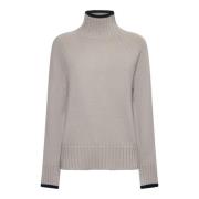 Elegant Mantova Turtleneck i Ecru