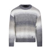 Melange Rund Hals Pullover