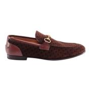 Suede Loafers med G Quadro