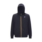 Blå Zip-Through Sweatshirt