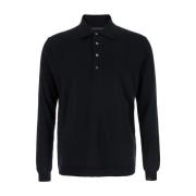 Sort Sweater Polo Shirt