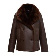 Shearling Frakke med Calla Stil