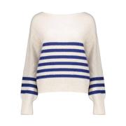 Stribet Lurex Pullover